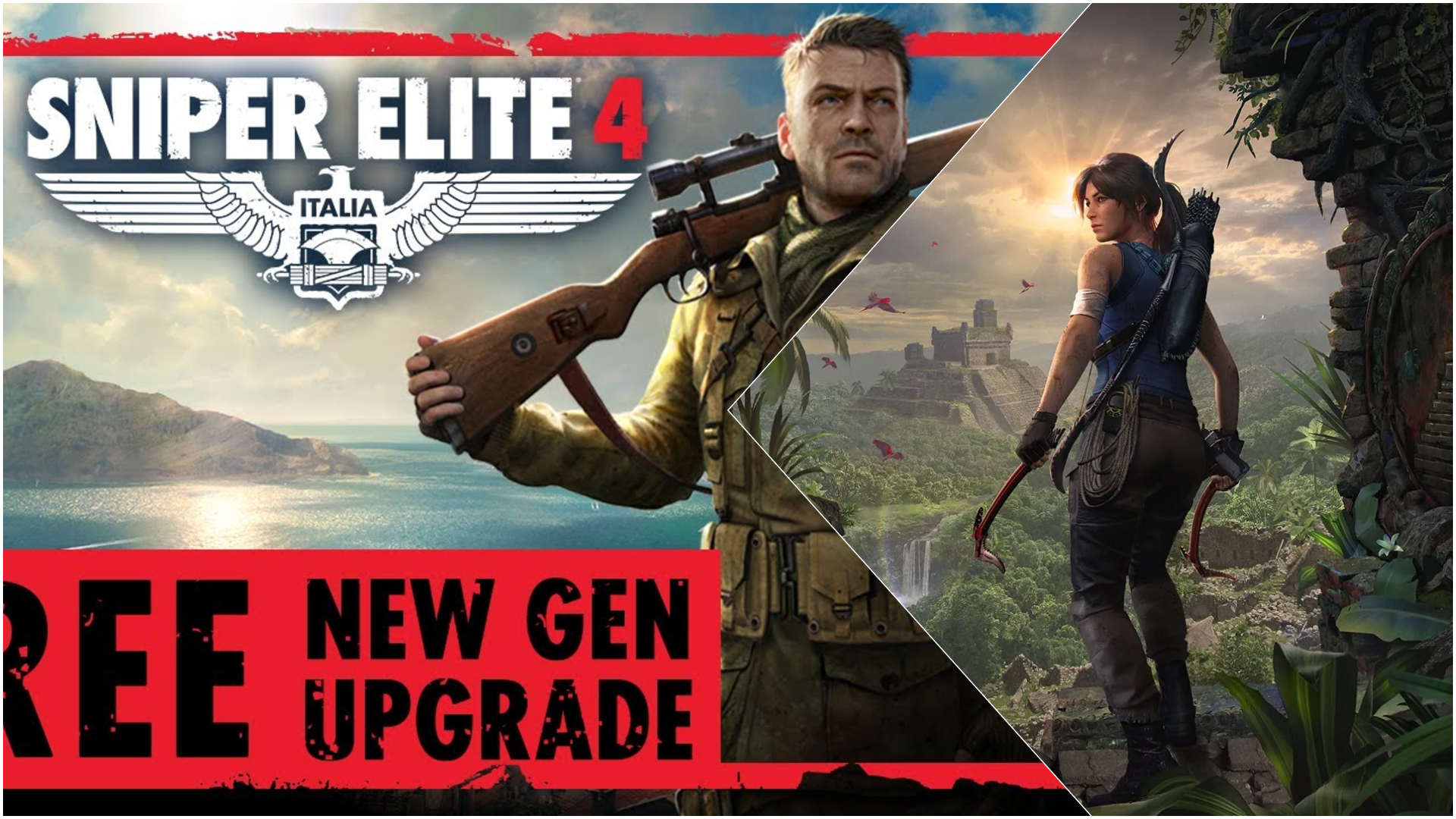 آپدیت های رایگان shadow of tomb raider و  sniper elite 4